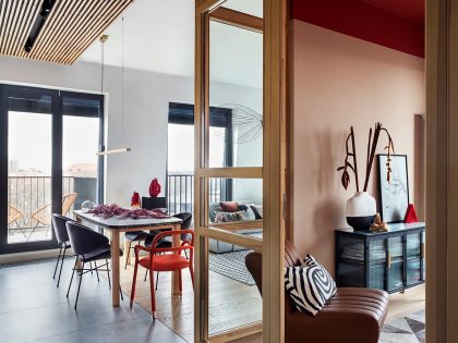 Aldona Banasiuk-Suchorzewska Designs a Vibrant and Colorful Contemporary Apartment in the Heart of Wrocław, Poland (10)