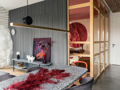 Aldona Banasiuk-Suchorzewska Designs a Vibrant and Colorful Contemporary Apartment in the Heart of Wrocław, Poland (3)