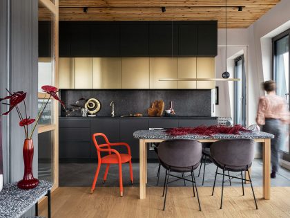 Aldona Banasiuk-Suchorzewska Designs a Vibrant and Colorful Contemporary Apartment in the Heart of Wrocław, Poland (5)