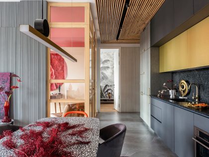 Aldona Banasiuk-Suchorzewska Designs a Vibrant and Colorful Contemporary Apartment in the Heart of Wrocław, Poland (7)