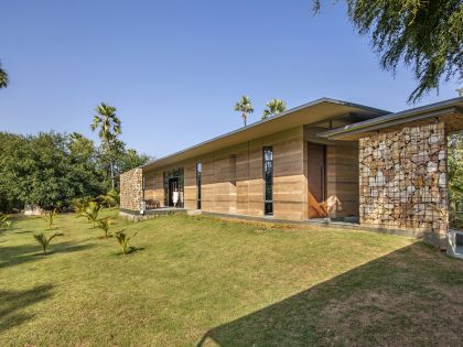 Art and Architecture Associates Design a Modern Rammed Earth Home in Vadodara, India (1)