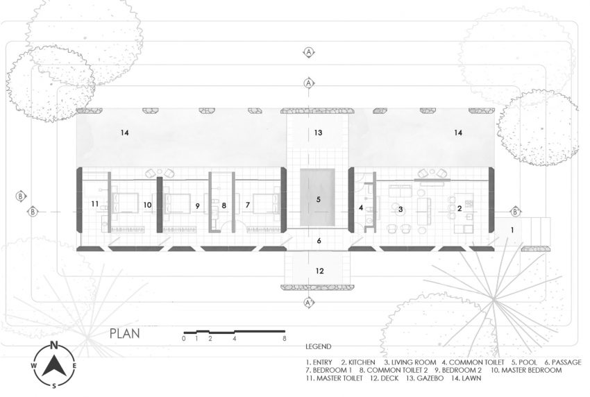 Art and Architecture Associates Design a Modern Rammed Earth Home in Vadodara, India (23)