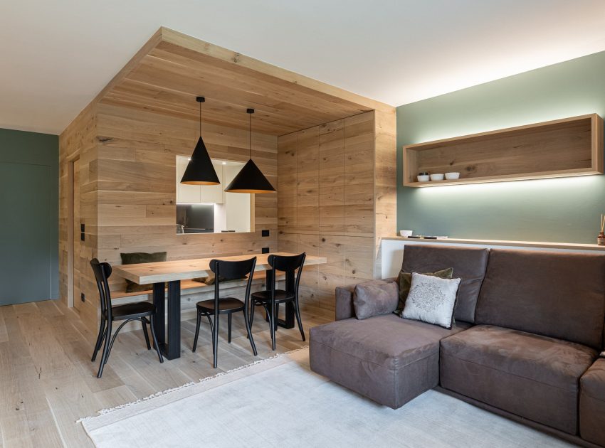 Gianluca Valorz Designs a Cozy Mountain Apartment in Madonna di Campiglio, Italy (1)