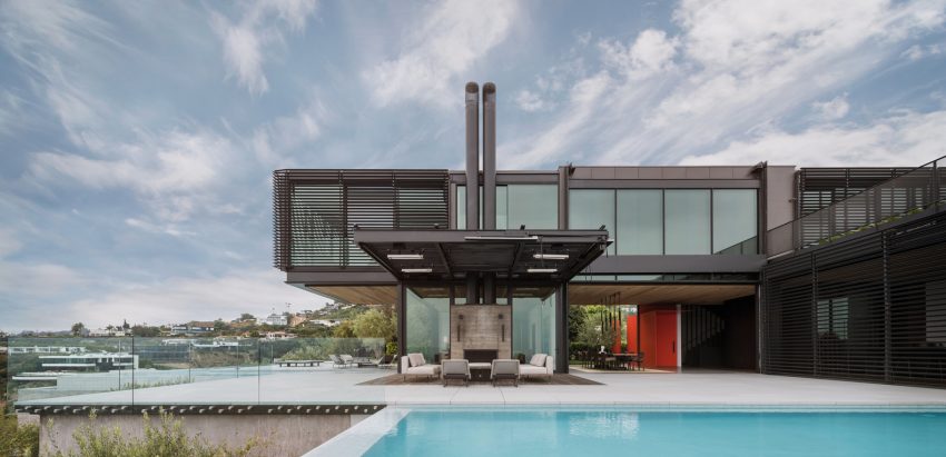 Olson Kundig Designs a Stunning High-Tech Modern Home in West Hollywood, California (23)