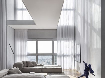 Tal Goldsmith Fish Design Studio Unveils a Modern and Bright Duplex Apartment in Tel Aviv, Israel (3)