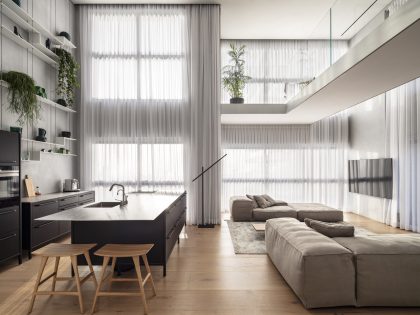 Tal Goldsmith Fish Design Studio Unveils a Modern and Bright Duplex Apartment in Tel Aviv, Israel (4)