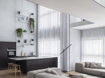 Tal Goldsmith Fish Design Studio Unveils a Modern and Bright Duplex Apartment in Tel Aviv, Israel (8)