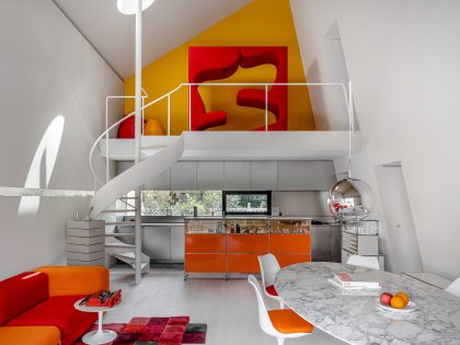 Terada Hirate Sekkei Designs a Futuristic and Colorful Modern House in Tokyo, Japan (7)