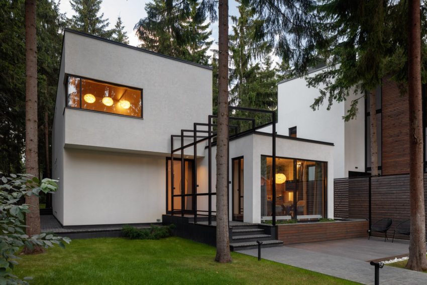 A Modern House Surrounded by Pine Trees and Luxurious Finishes in Moscow by Vladimir Karpenko (20)