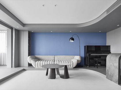 Xigo Studio Designs a Futuristic Modern Apartment in Beijing, China (1)