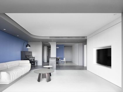 Xigo Studio Designs a Futuristic Modern Apartment in Beijing, China (2)