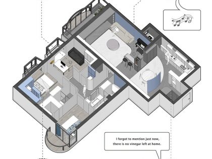 Xigo Studio Designs a Futuristic Modern Apartment in Beijing, China (23)