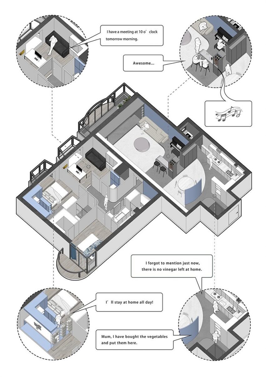 Xigo Studio Designs a Futuristic Modern Apartment in Beijing, China (23)