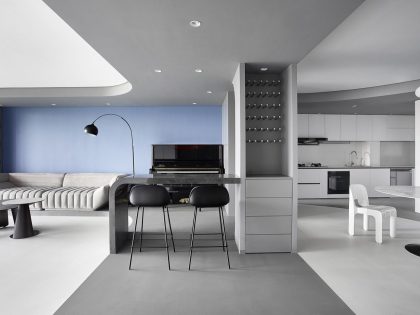 Xigo Studio Designs a Futuristic Modern Apartment in Beijing, China (3)