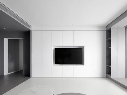 Xigo Studio Designs a Futuristic Modern Apartment in Beijing, China (4)