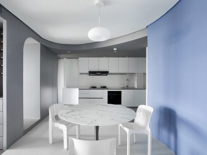 Xigo Studio Designs a Futuristic Modern Apartment in Beijing, China (5)