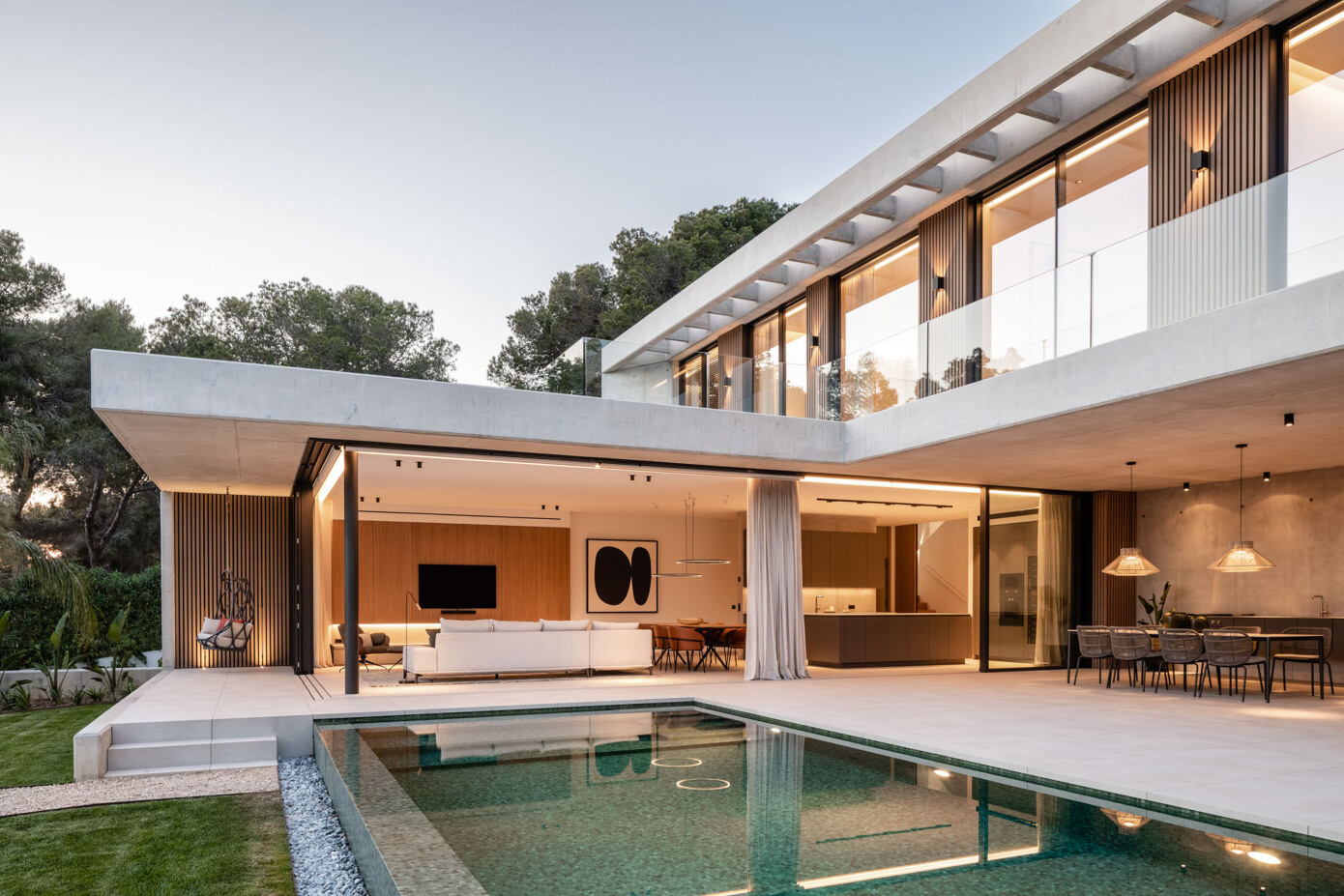 A Concrete Home with Beautiful View of Pool and Garden in Santa Ponsa, Mallorca by Jaime Salvá (42)
