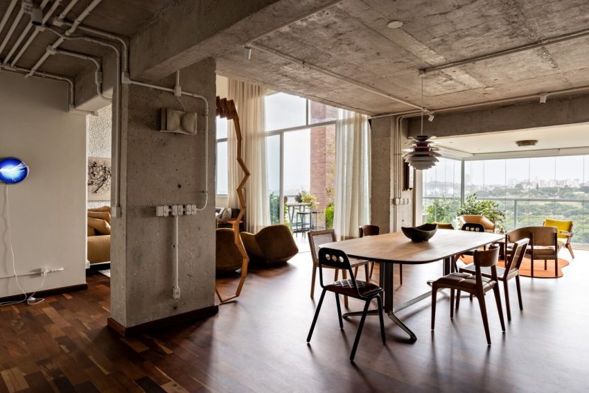 A Contemporary Apartment with Industrial Features and Relaxing Ambience in São Paulo, Brazil by Memola Estudio (12)