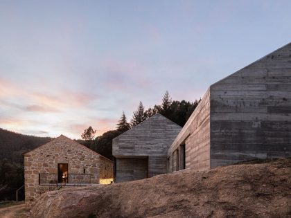 A Contemporary House Perched on a Bluff and Surrounded by Dense Pine Forests in Guarda, Portugal by Filipe Pina + David Bilo (25)