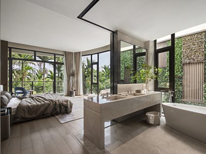 A Luxury Modern House Offers an Open View of a Meadow in Haikou, China by 31 Design (17)