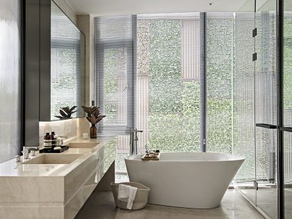 A Luxury Modern House Offers an Open View of a Meadow in Haikou, China by 31 Design (18)