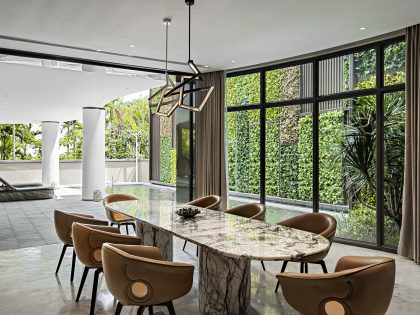 A Luxury Modern House Offers an Open View of a Meadow in Haikou, China by 31 Design (4)