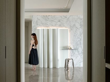 A Luxury and Exquisite Contemporary Home with Magnificent Atmosphere in Nanjing, China by The Deduction (14)