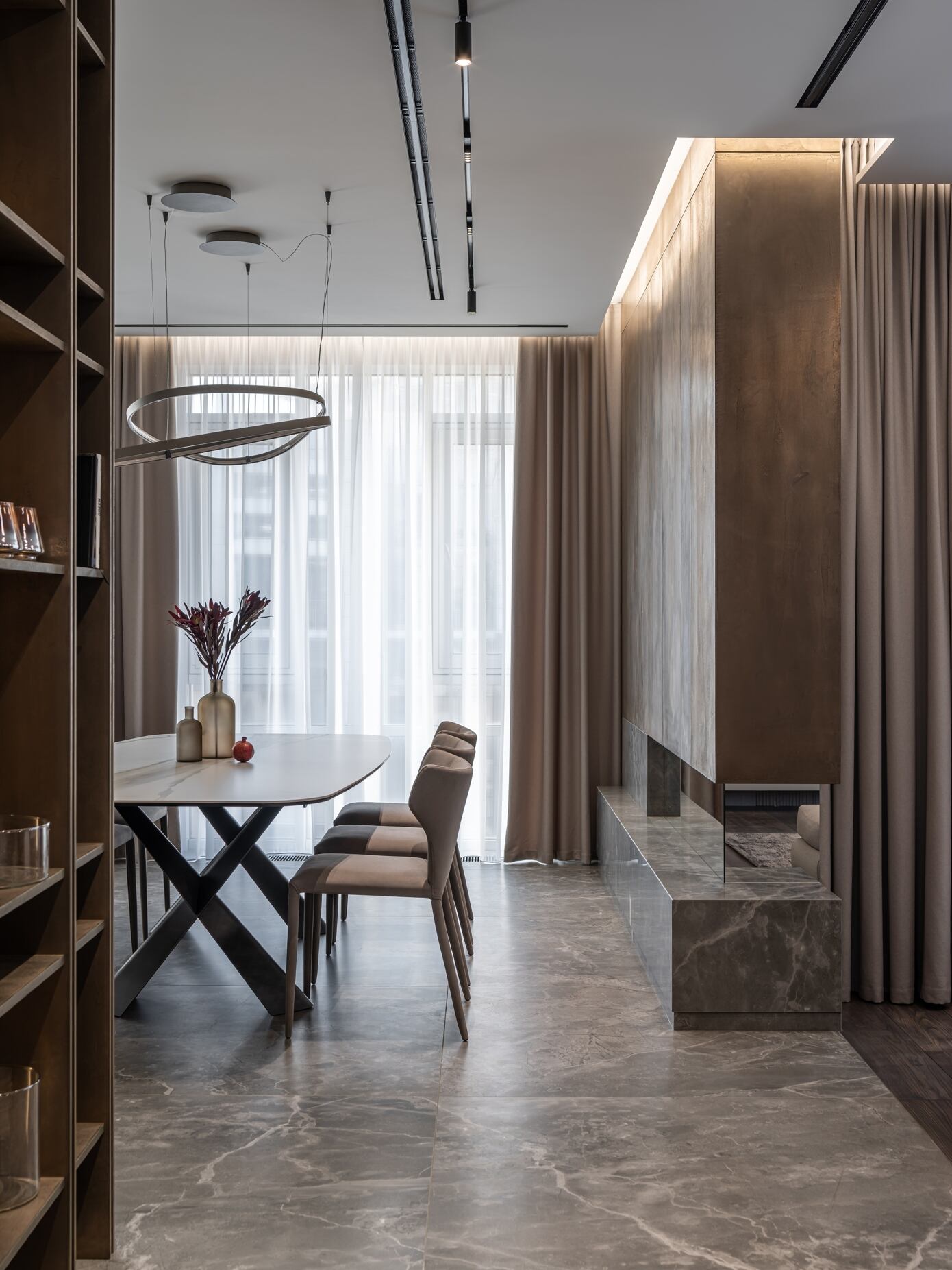 A Spacious Apartment with Natural Materials and Soft Accents in Warsaw, Poland by 33bY Architecture (10)