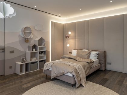 A Spacious Apartment with Natural Materials and Soft Accents in Warsaw, Poland by 33bY Architecture (19)