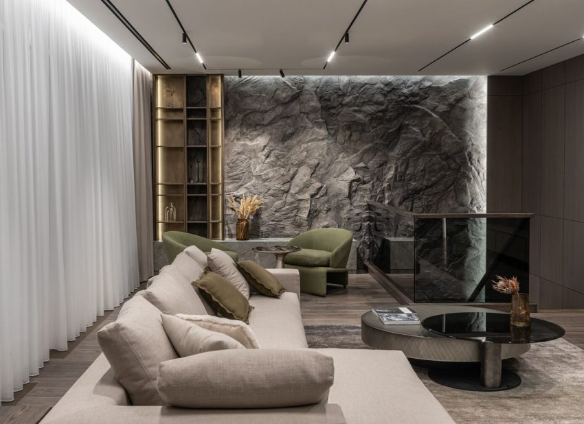 A Spacious Apartment with Natural Materials and Soft Accents in Warsaw, Poland by 33bY Architecture (2)
