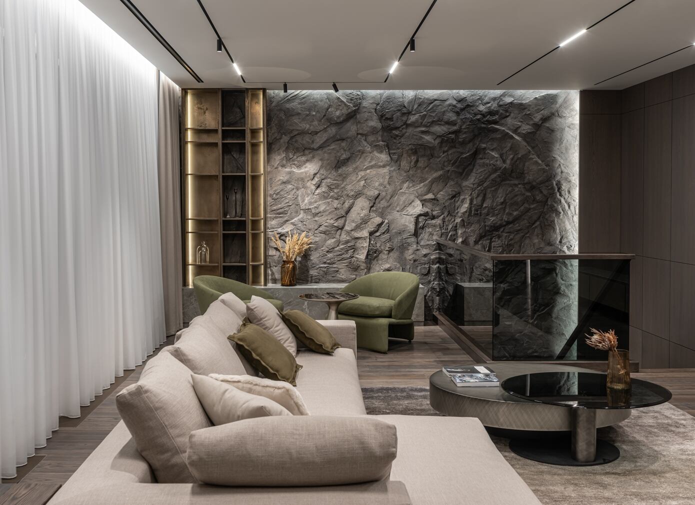 A Spacious Apartment with Natural Materials and Soft Accents in Warsaw, Poland by 33bY Architecture (2)