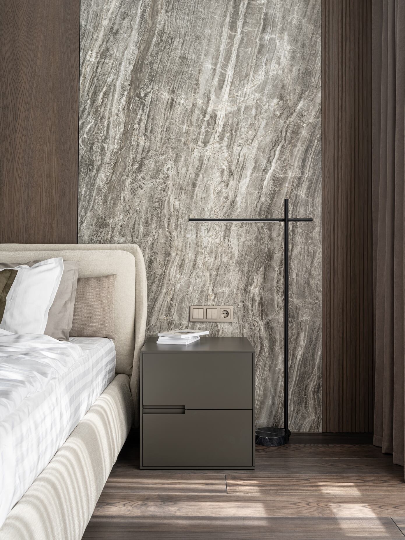 A Spacious Apartment with Natural Materials and Soft Accents in Warsaw, Poland by 33bY Architecture (27)