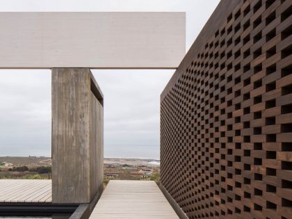 A Stunning Concrete Beach House Takes Cues from the Rocky Landscape of Aguadulce, Chile by Juan Pablo Ureta Arquitectos (6)