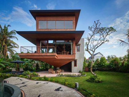 A Stylish Contemporary House in the Heart of an Enchanting Rainforest in Bali, Indonesia by Alexis Dornier (1)