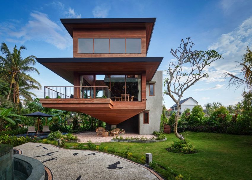 A Stylish Contemporary House in the Heart of an Enchanting Rainforest in Bali, Indonesia by Alexis Dornier (1)