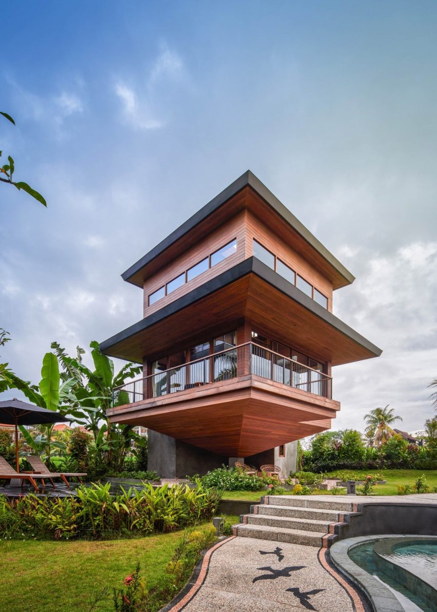 A Stylish Contemporary House in the Heart of an Enchanting Rainforest in Bali, Indonesia by Alexis Dornier (2)