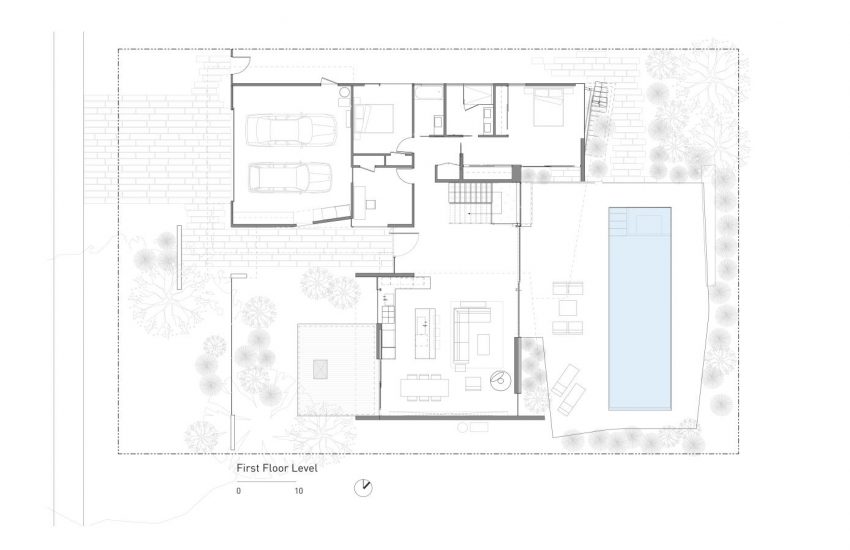 An Elegant Contemporary Home for a Young Deaf Family in Palo Alto, California by Terry & Terry Architecture (14)