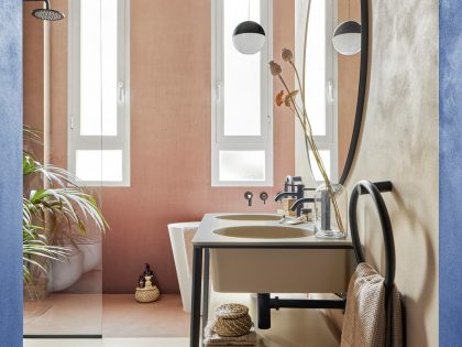 An Elegant Retro Apartment with a Soft and Harmonious Palette in Milan, Italy by Chromastudio (10)