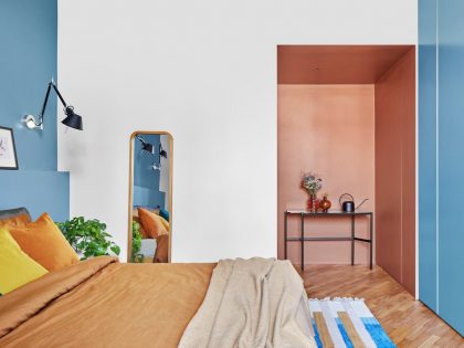 An Elegant Retro Apartment with a Soft and Harmonious Palette in Milan, Italy by Chromastudio (8)