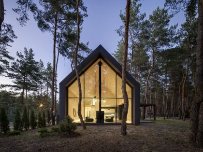 ArchObraz Designs an Elegant Contemporary Home Among the Pines in Dnipro, Ukraine (21)