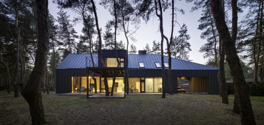 ArchObraz Designs an Elegant Contemporary Home Among the Pines in Dnipro, Ukraine (24)