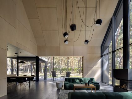 ArchObraz Designs an Elegant Contemporary Home Among the Pines in Dnipro, Ukraine (6)