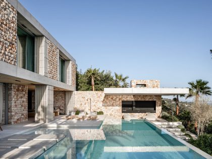 BEEF Architekti Designs a Stunning Modern Stone House in Palma de Mallorca, Spain (1)