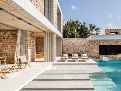 BEEF Architekti Designs a Stunning Modern Stone House in Palma de Mallorca, Spain (3)