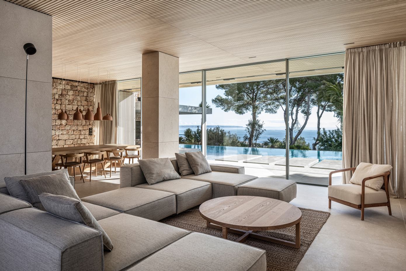BEEF Architekti Designs a Stunning Modern Stone House in Palma de Mallorca, Spain (4)