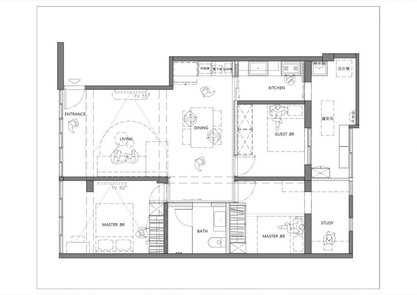 Fu Design Studio Creates a Beautiful Modern Home in New Taipei City, Taiwan (17)