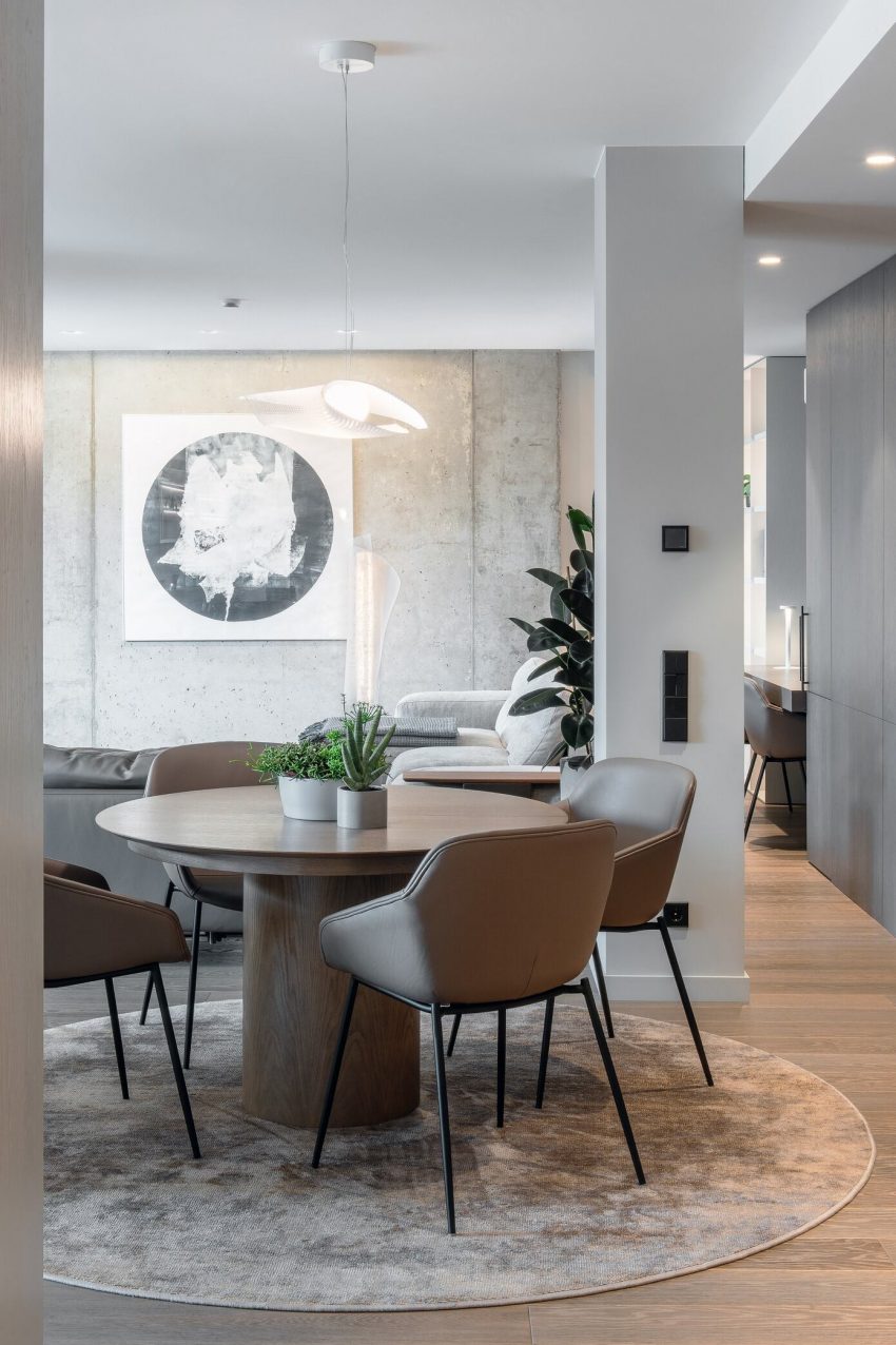 IDAS Interior Design Firm Designs a Stylish Contemporary Penthouse in Vilnius, Lithuania (6)