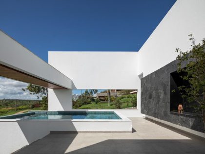NEBR Arquitetura Designs a Stylish Contemporary House Set Amidst the Scenic Rocky Lands of Gravatá, Brazil (8)