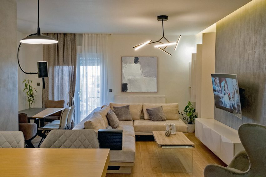 Nasia Spyridaki Architecture & Design Creates a Contemporary Apartment in Komotini, Greece (1)