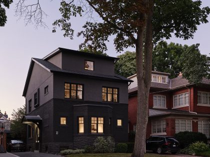 Odami Designs a Contemporary Home with Stunning Facade in Toronto, Canada (10)